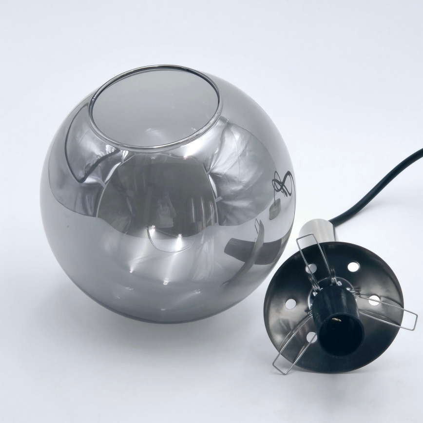 Подвесная люстра ROLLO 1xE14/5W/230V матовый хром/дымчатый