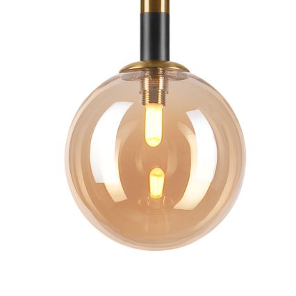 Подвесная люстра ROLLO 1xG9/5W/230V золотистый/дымчатый бежевый