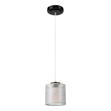 Подвесная люстра ROSA на тросе 1xE27/60W/230V черный/серый