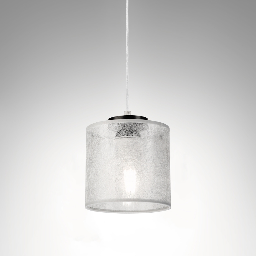 Подвесная люстра ROSA на тросе 1xE27/60W/230V черный/серый