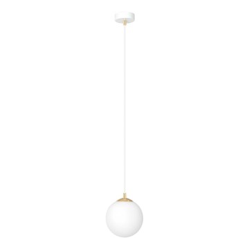 Подвесная люстра ROYAL 1xE14/10W/230V диаметр 14 cm белая