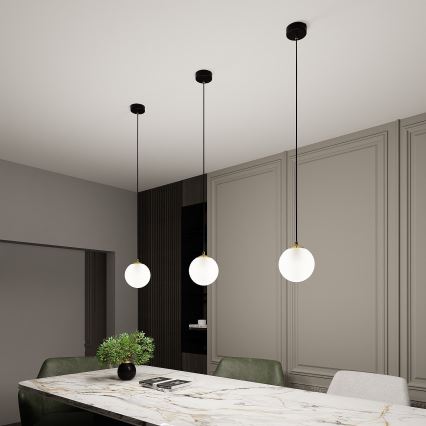 Подвесная люстра ROYAL 1xE14/10W/230V диаметр 14 cm черная