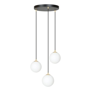Подвесная люстра ROYAL 3xE14/10W/230V диаметр 30 cm черная