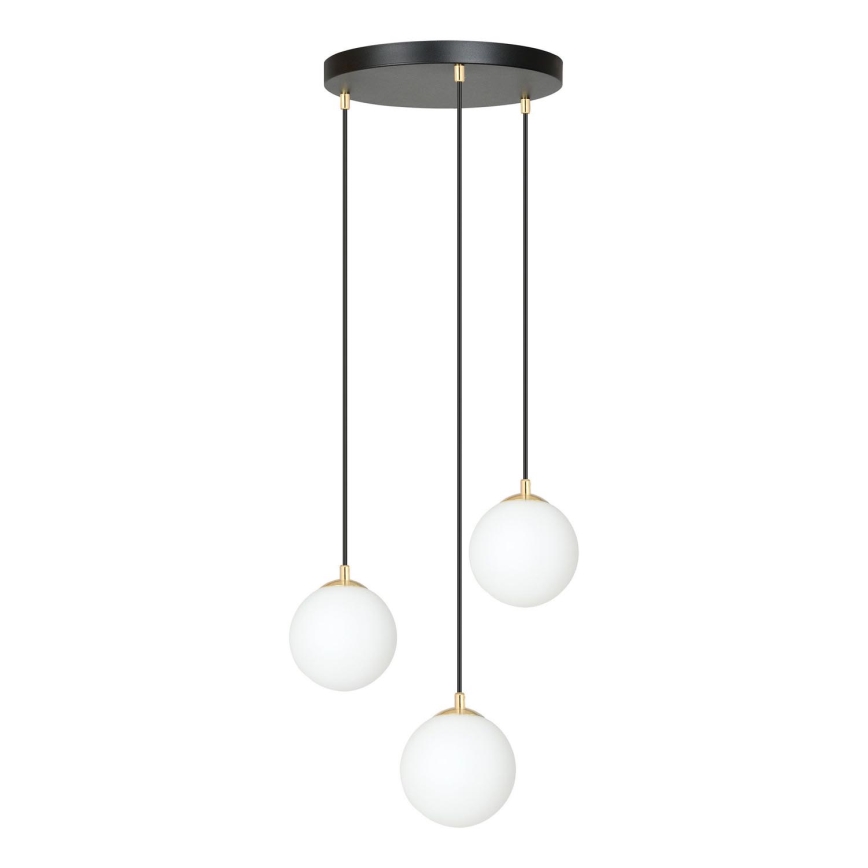 Подвесная люстра ROYAL 3xE14/10W/230V диаметр 30 cm черная