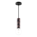 Подвесная люстра SAGA 1xE27/40W/230V черный/бронзовый