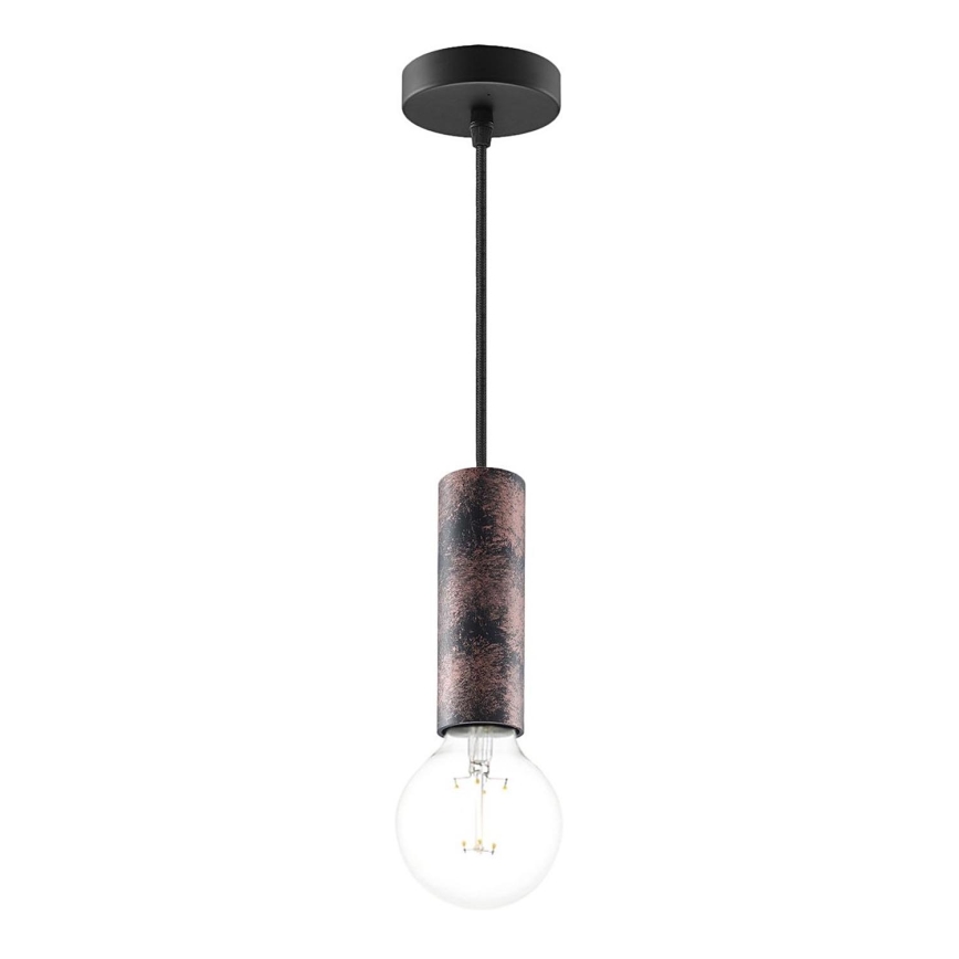 Подвесная люстра SAGA 1xE27/40W/230V черный/бронзовый