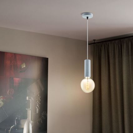 Подвесная люстра SAGA 1xE27/40W/230V серый