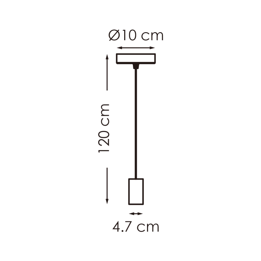 Подвесная люстра SAGA 1xE27/40W/230V серый