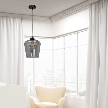 Подвесная люстра SANTIAGO 1xE27/60W/230V черный