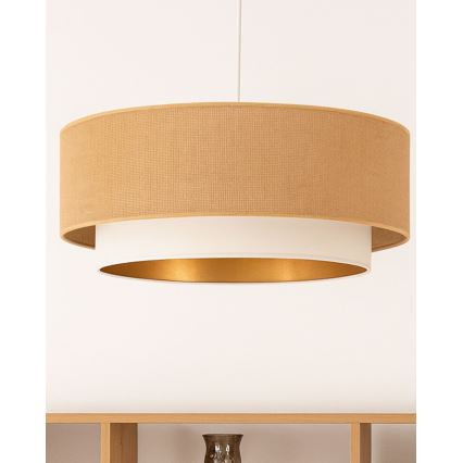 Подвесная люстра SARTA на шнуре 1xE27/60W/230V белая/джут