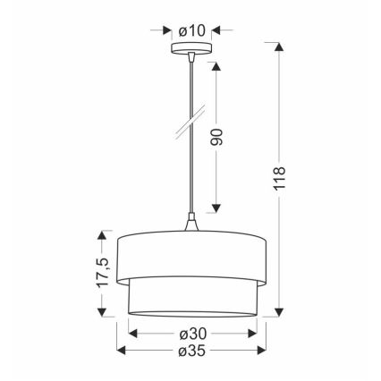 Подвесная люстра SCOPELLO 1xE27/60W/230V зеленый