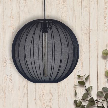 Подвесная люстра SENSAI 1xE27/20W/230V диаметр 40 см черный