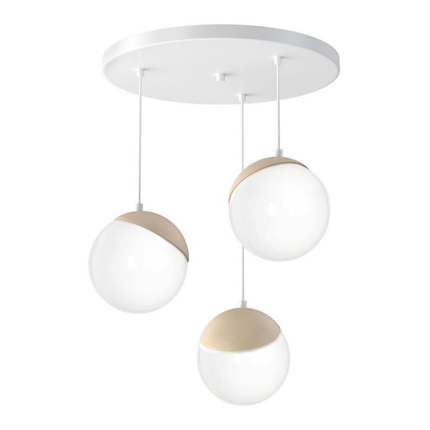 Подвесная люстра SFERA WOOD 3xE14/40W/230V белый