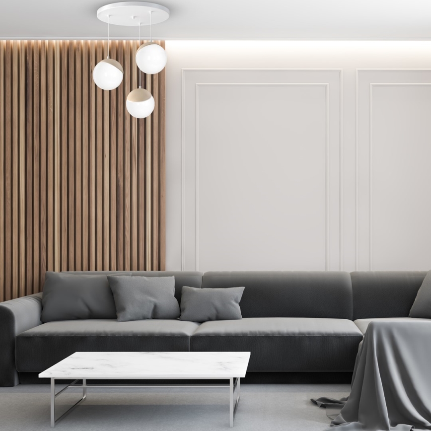 Подвесная люстра SFERA WOOD 3xE14/40W/230V белый
