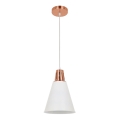Подвесная люстра SHADE 1xE27/15W/230V медный/белый