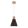 Подвесная люстра SHADE 1xE27/15W/230V медный/черный