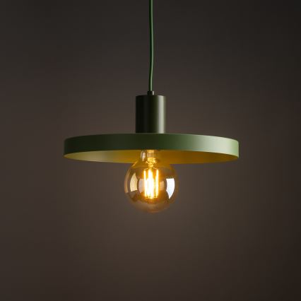 Подвесная люстра SILA 1xE27/15W/230V диаметр 30 см зеленый