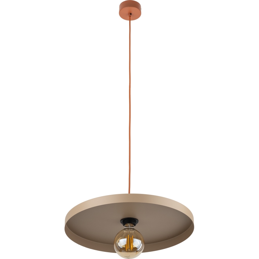 Подвесная люстра SILA 1xE27/15W/230V диаметр 40 см бежевый/кирпичный
