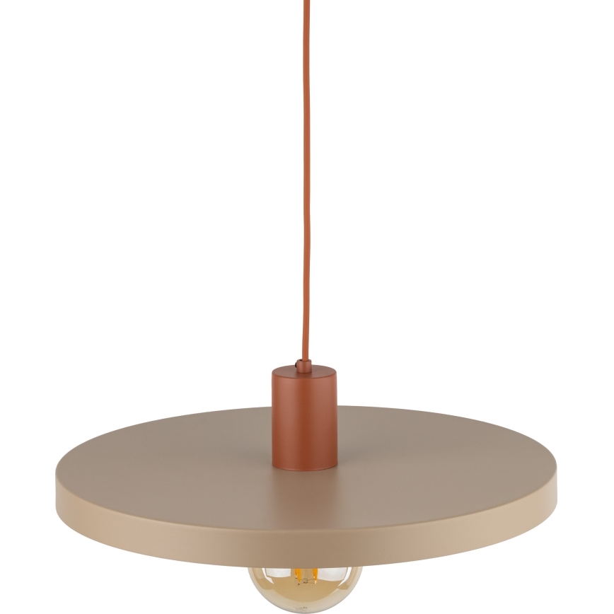Подвесная люстра SILA 1xE27/15W/230V диаметр 40 см бежевый/кирпичный