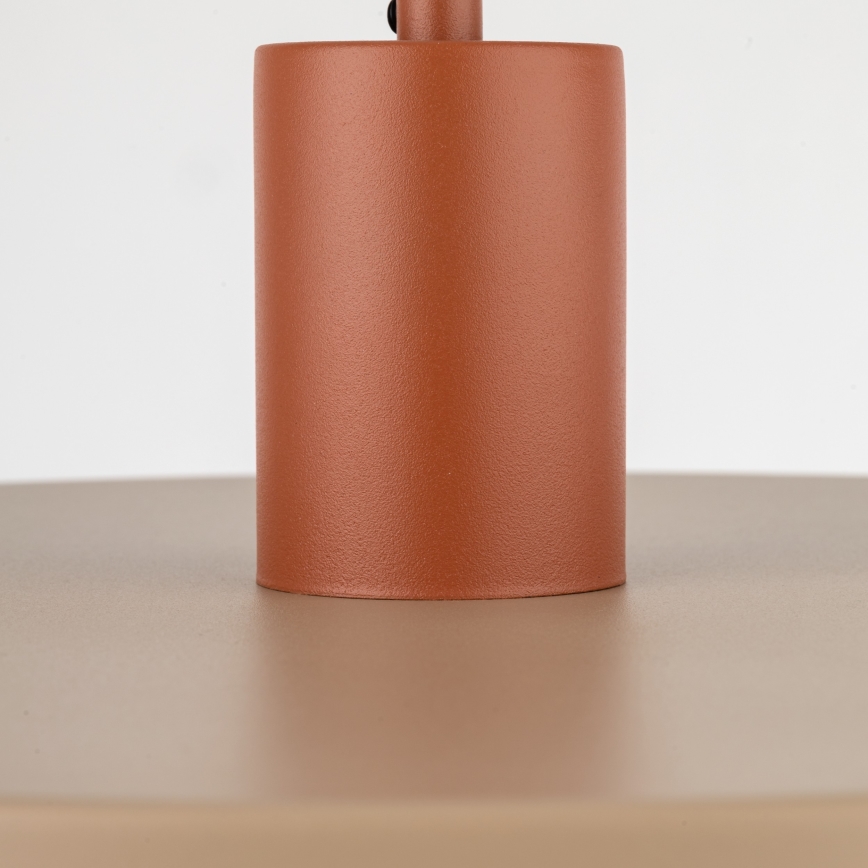 Подвесная люстра SILA 1xE27/15W/230V диаметр 40 см бежевый/кирпичный