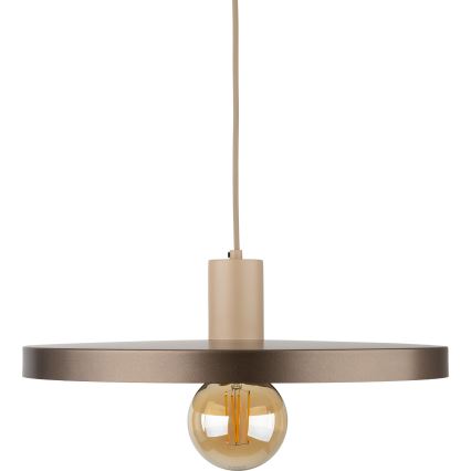 Подвесная люстра SILA 1xE27/15W/230V диаметр 40 см коричневый/бежевый