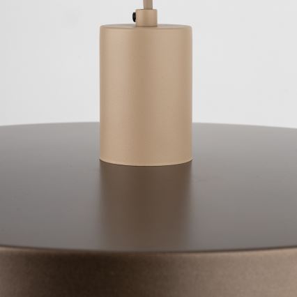 Подвесная люстра SILA 1xE27/15W/230V диаметр 40 см коричневый/бежевый