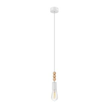Подвесная люстра SIMON 1xE27/60W/230V бук - сертифицировано FSC