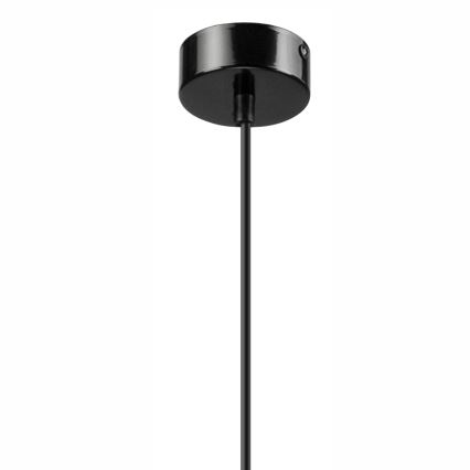 Подвесная люстра SIMON 1xE27/60W/230V черный/бук - сертифицировано FSC