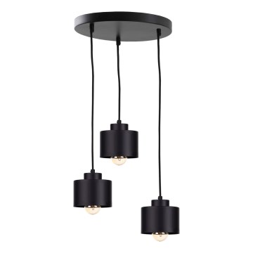 Подвесная люстра SIMPLY BLACK 3xE27/60W/230V диаметр 32 см