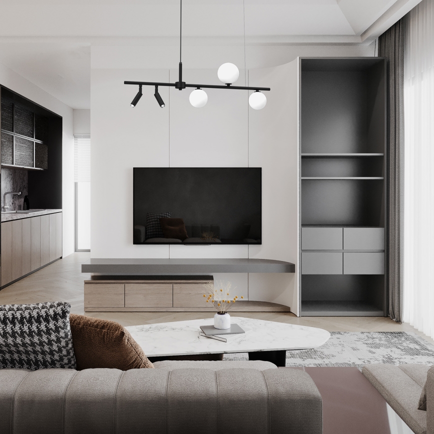 Подвесная люстра SIRIO 5xG9/25W/230V черная