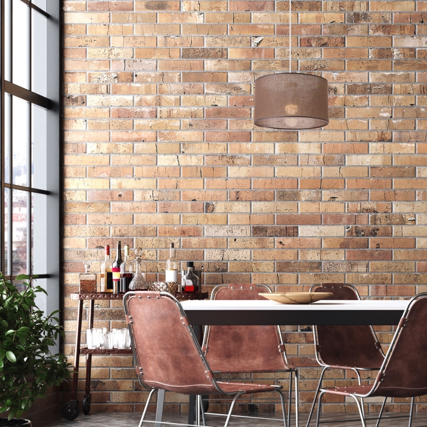 Подвесная люстра SIRJA 1xE27/60W/230V коричневый