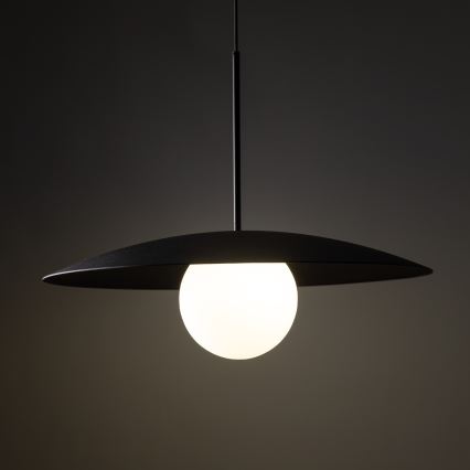 Подвесная люстра SLATE 1xE27/15W/230V диаметр 65 см черный