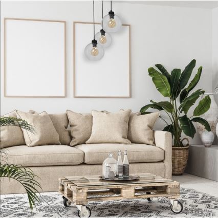 Подвесная люстра SOFIA 3xE27/60W/230V прозрачный