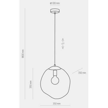 Подвесная люстра SOL 1xE27/60W/230V