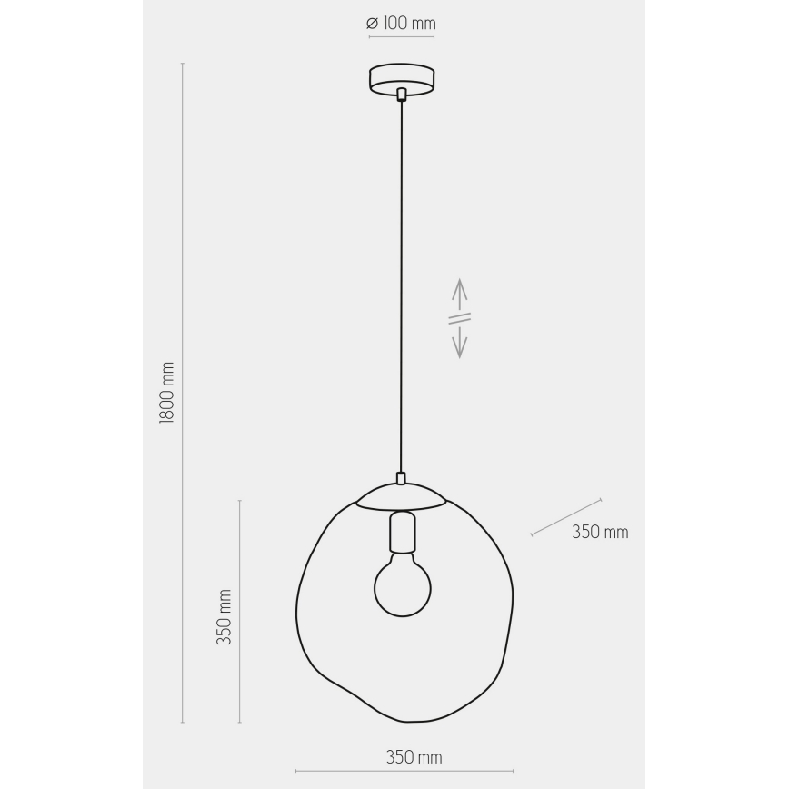 Подвесная люстра SOL 1xE27/60W/230V