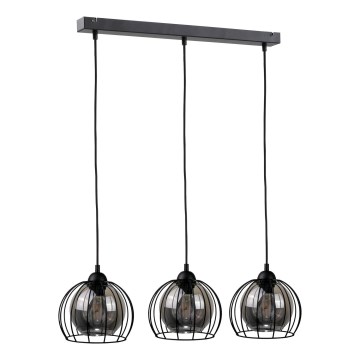Подвесная люстра SOLO BLACK 3xE27/60W/230V