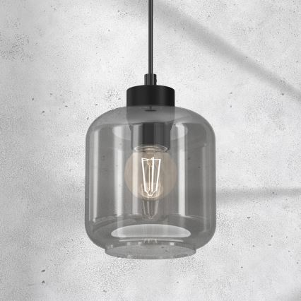 Подвесная люстра SOMBRA 1xE27/60W/230V серая