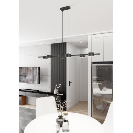 Подвесная люстра SORA 6xGX53/12W/230V черный