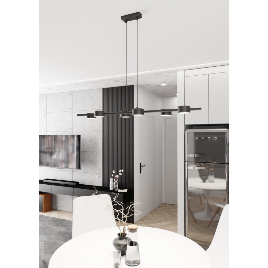 Подвесная люстра SORA 6xGX53/12W/230V черный