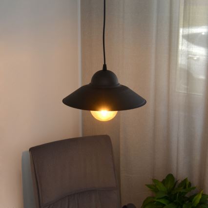 Подвесная люстра SORAPIS 1xE27/15W/230V черный