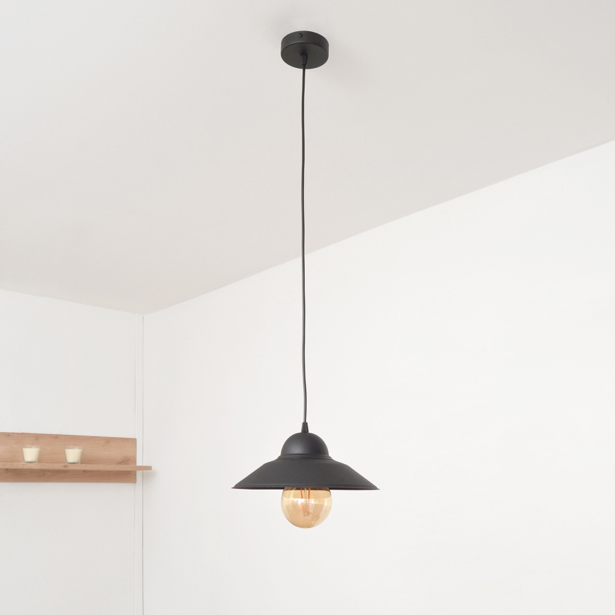 Подвесная люстра SORAPIS 1xE27/15W/230V черный