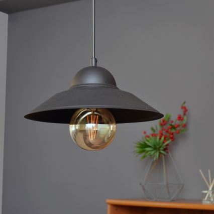 Подвесная люстра SORAPIS 1xE27/15W/230V черный