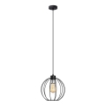 Подвесная люстра STARLIGHT 1xE27/15W/230V черный/серебряный