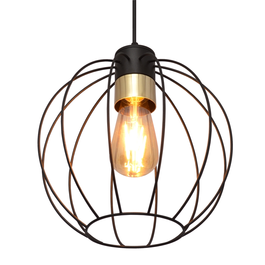 Подвесная люстра STARLIGHT 1xE27/15W/230V черный/золотой