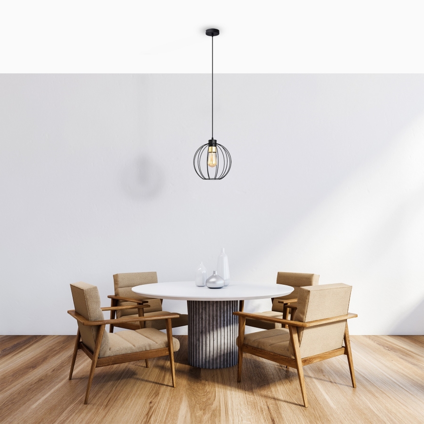 Подвесная люстра STARLIGHT 1xE27/15W/230V черный/золотой