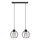 Подвесная люстра STARLIGHT 2xE27/15W/230V черная/золотая
