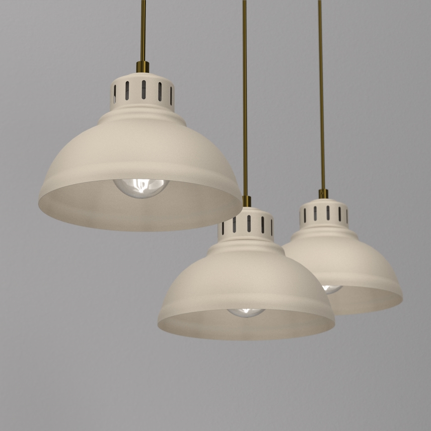 Подвесная люстра SVEN 3xE27/15W/230V бежевый