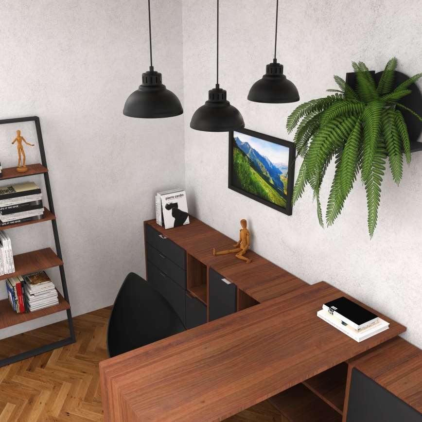 Подвесная люстра SVEN 3xE27/15W/230V черный