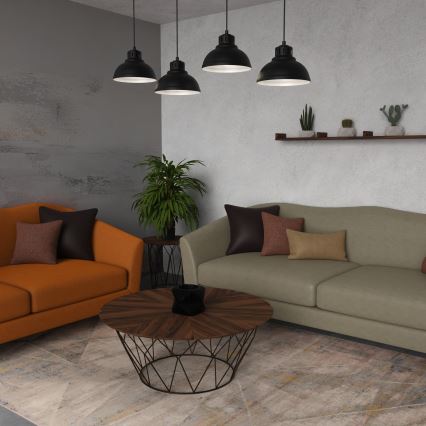 Подвесная люстра SVEN 4xE27/15W/230V черный