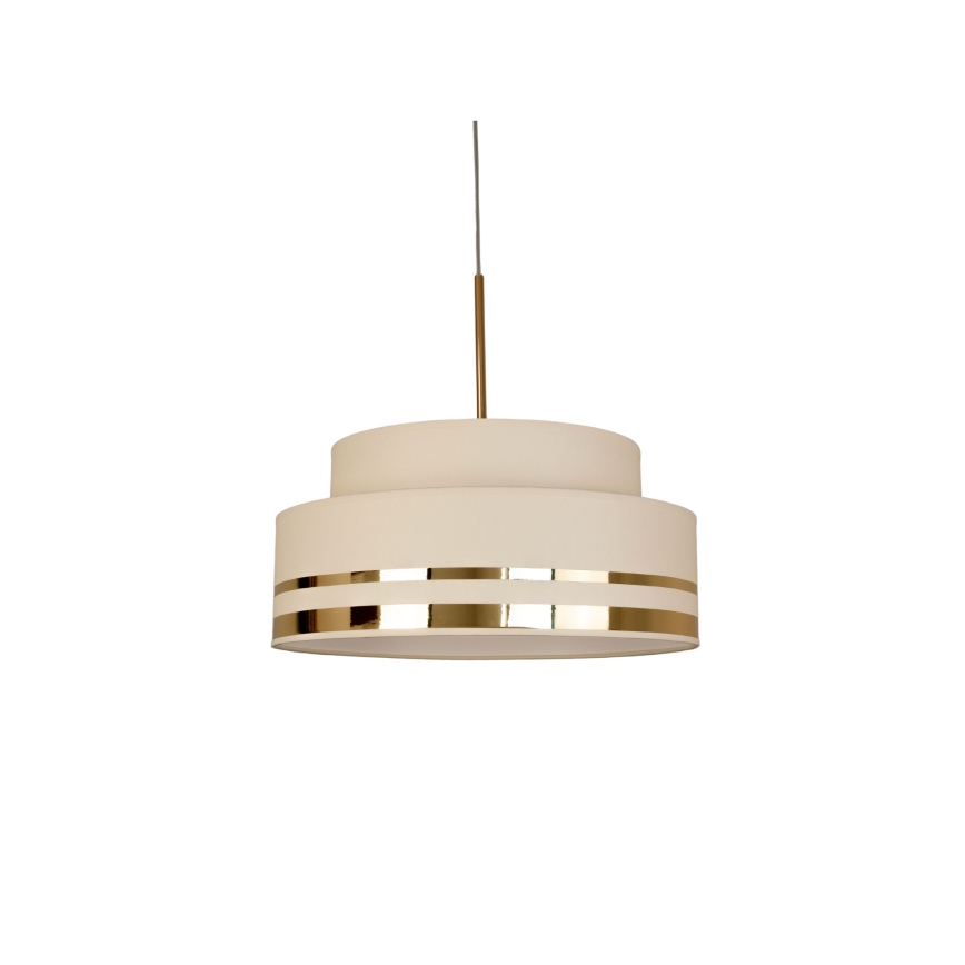 Подвесная люстра TAMI 1xE27/60W/230V бежевый/золотистый